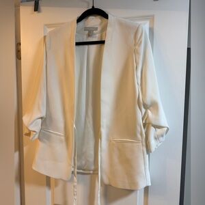 H&M Elegant White Women's Blazer